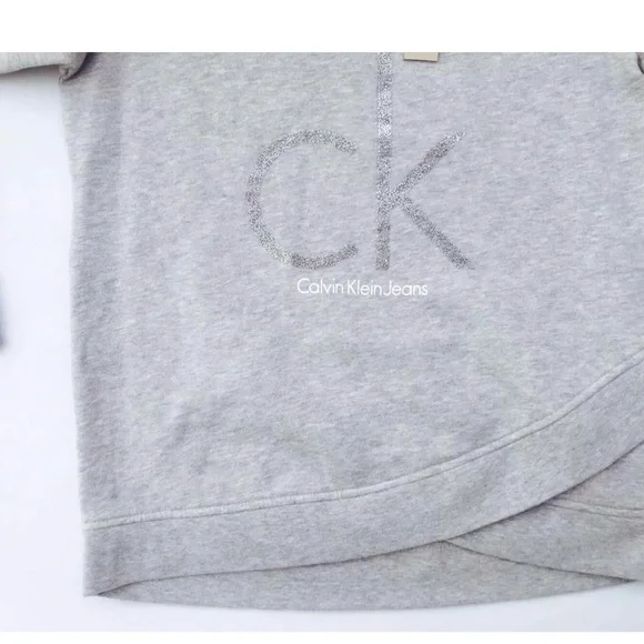 Calvin Klein Heather Gray sweat shirt excellent condition size large - Picture 3 of 6